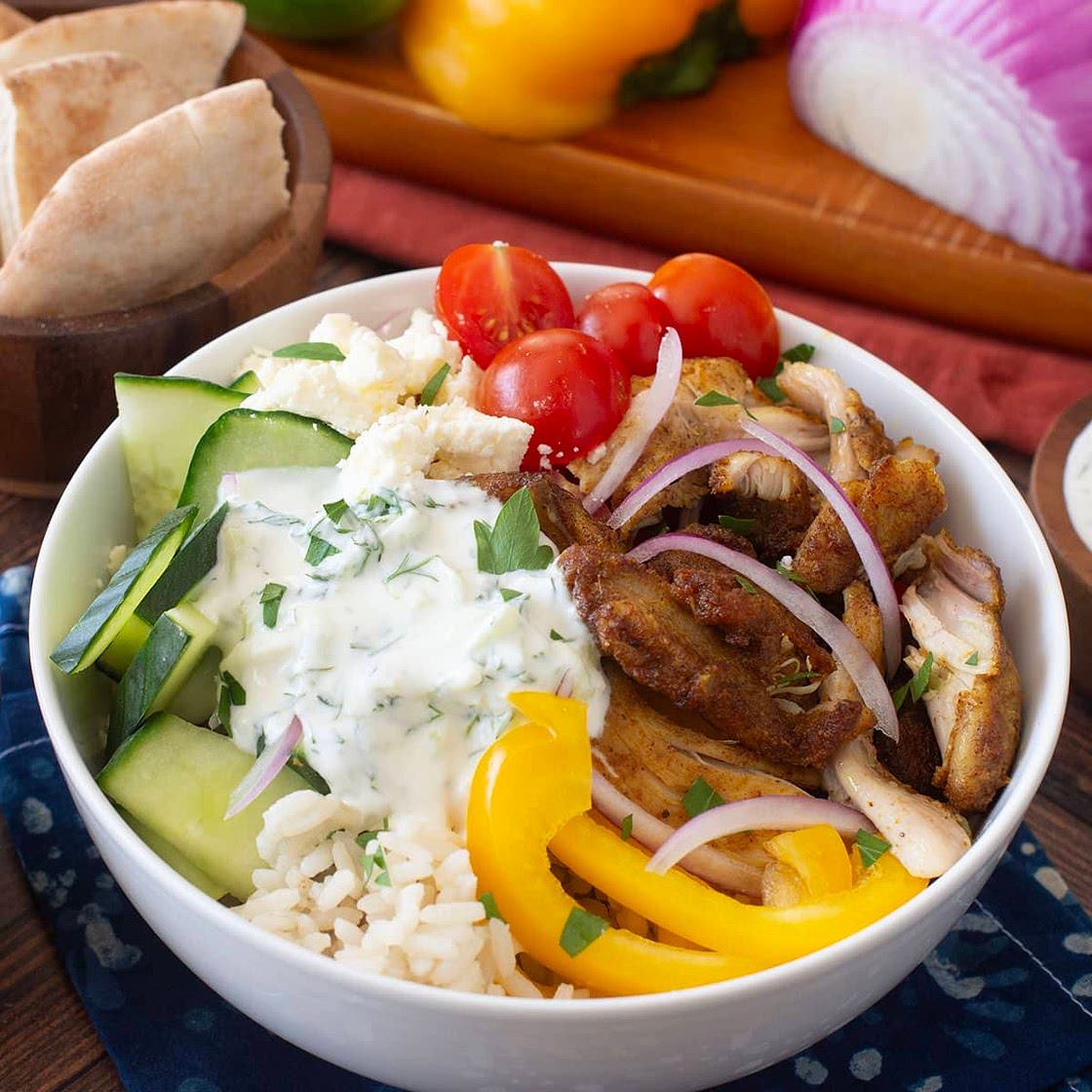 Shawarma Chicken Bowls Recipe