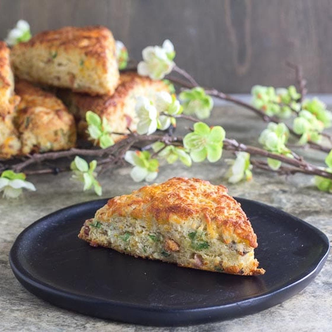 Low FODMAP Ham & Cheese Scones