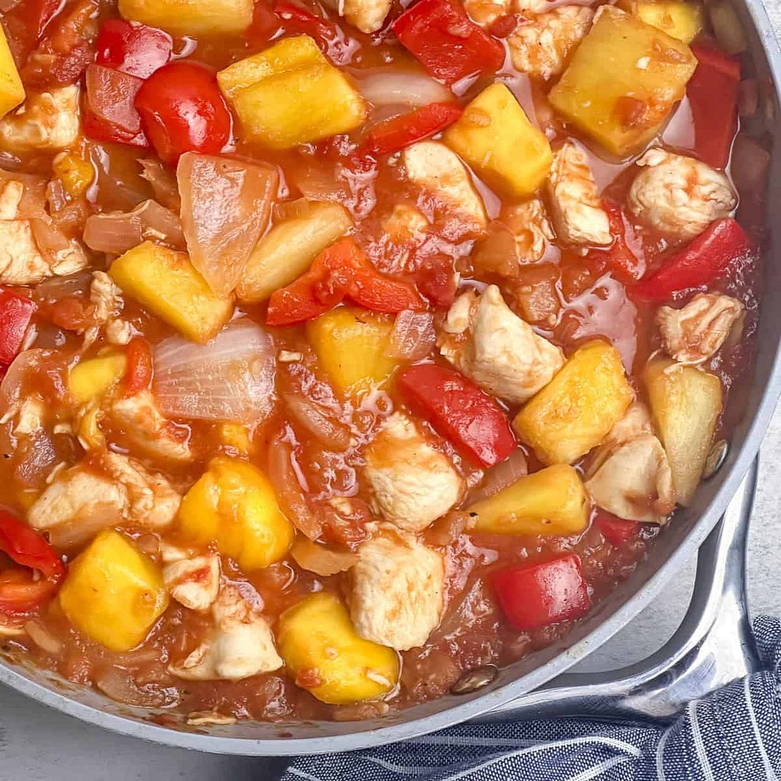 One-Pan Pineapple Mango Salsa Chicken