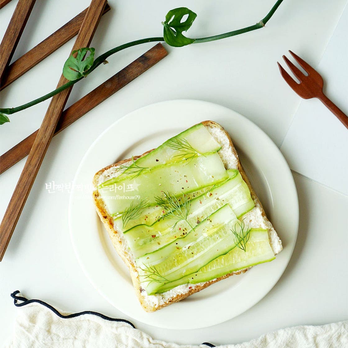 전현무 오이샌드위치 만드는 법 크림치즈 오이 샌드위치 레시피 오이토스트