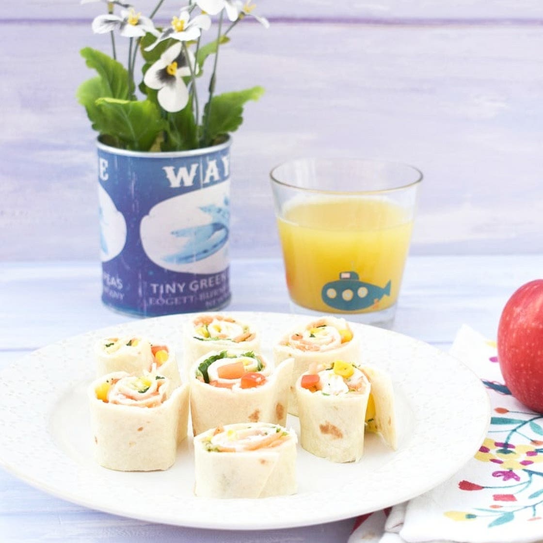 Vegetable Pinwheel Sandwiches for Kids