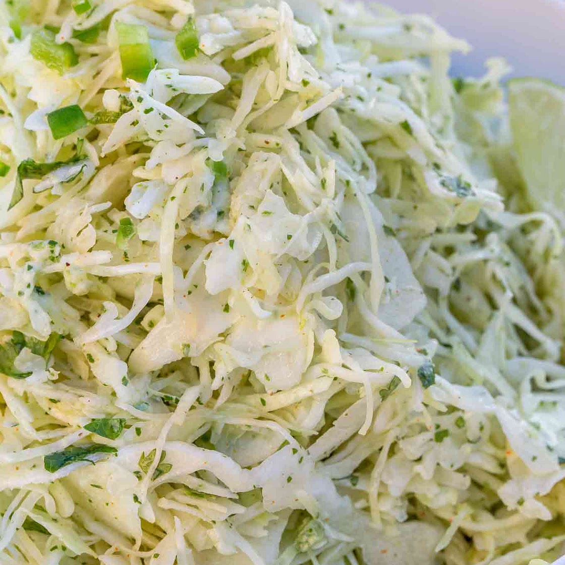 Creamy Cilantro Lime Slaw