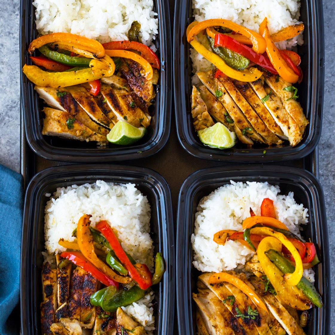 Chili Lime Chicken and Rice Meal Prep Bowls