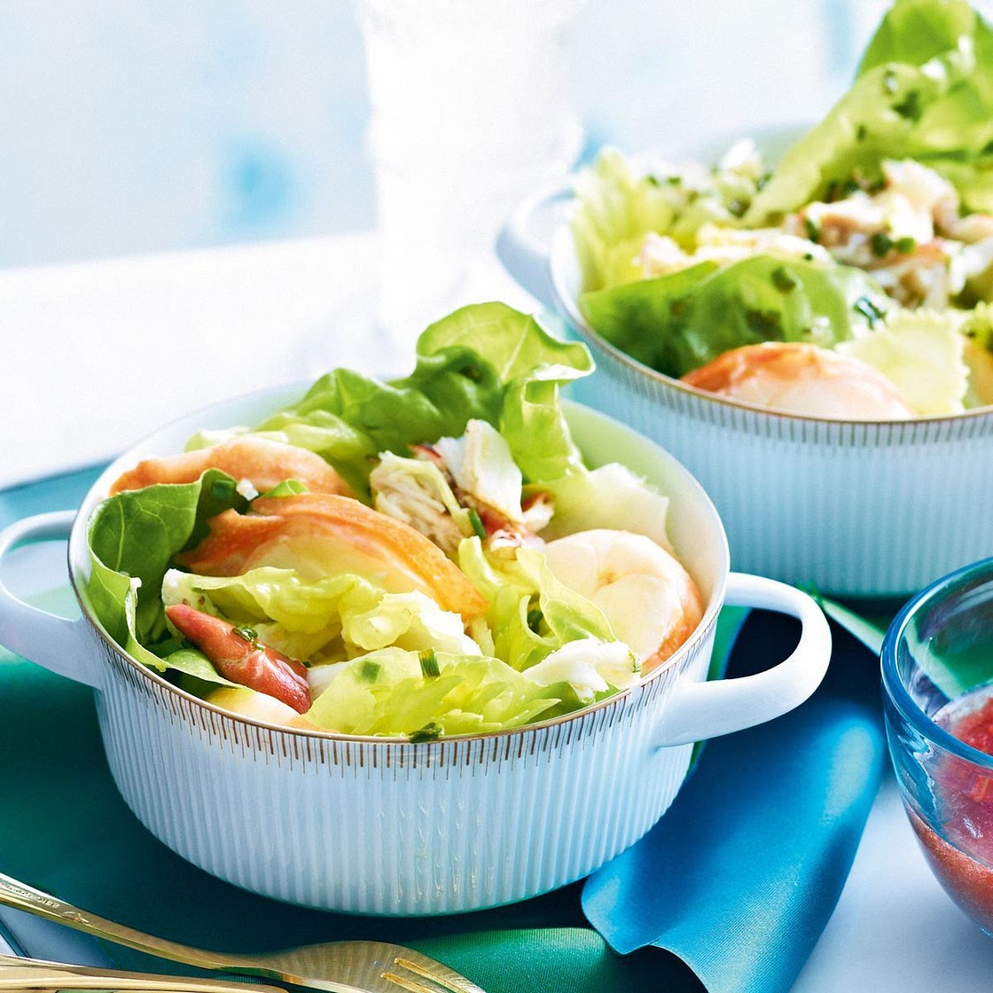 Lobster & crab salad with bloody mary dressing