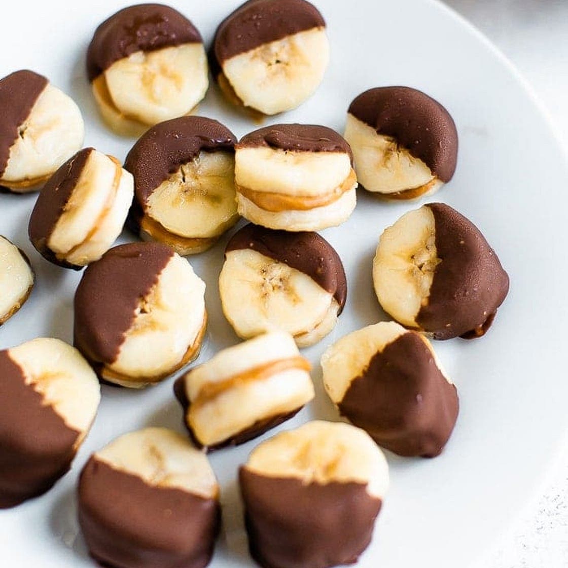 Chocolate Peanut Butter Banana Bites