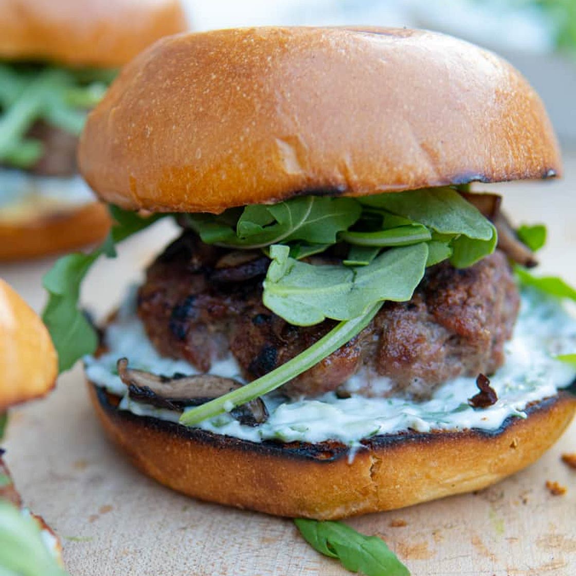 Grilled Lamb Burgers