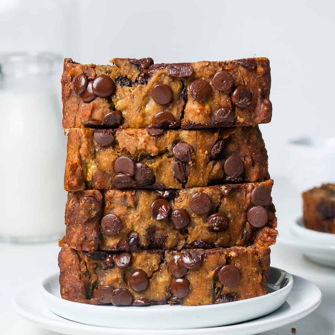 Vegan Chocolate Chip Banana Bread