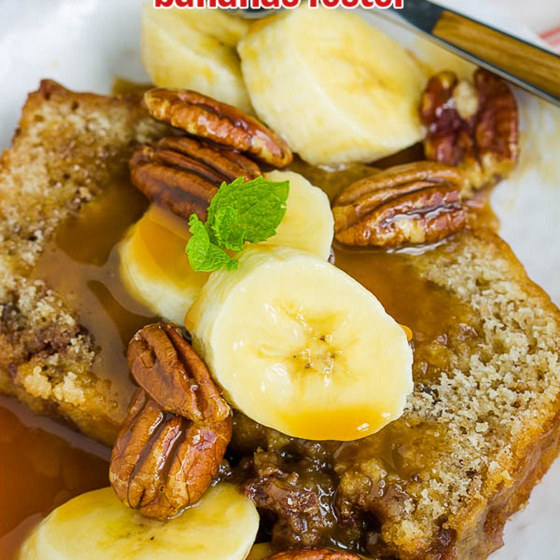 Peanut Butter Bread Bananas Foster