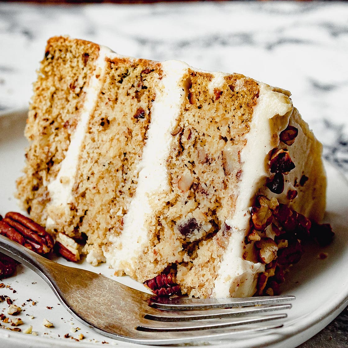 Butter Pecan Cake with Cream Cheese Frosting