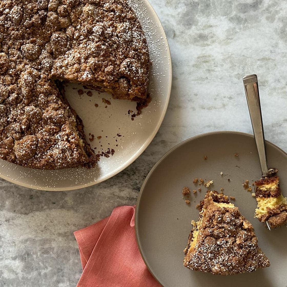 Coffee Cake Recipe - Sour Cream Coffee Cake with Streusel