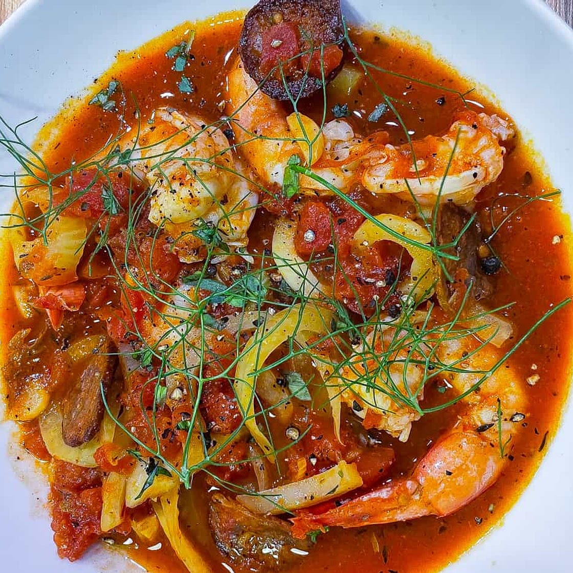 Shrimp and Chorizo Soup