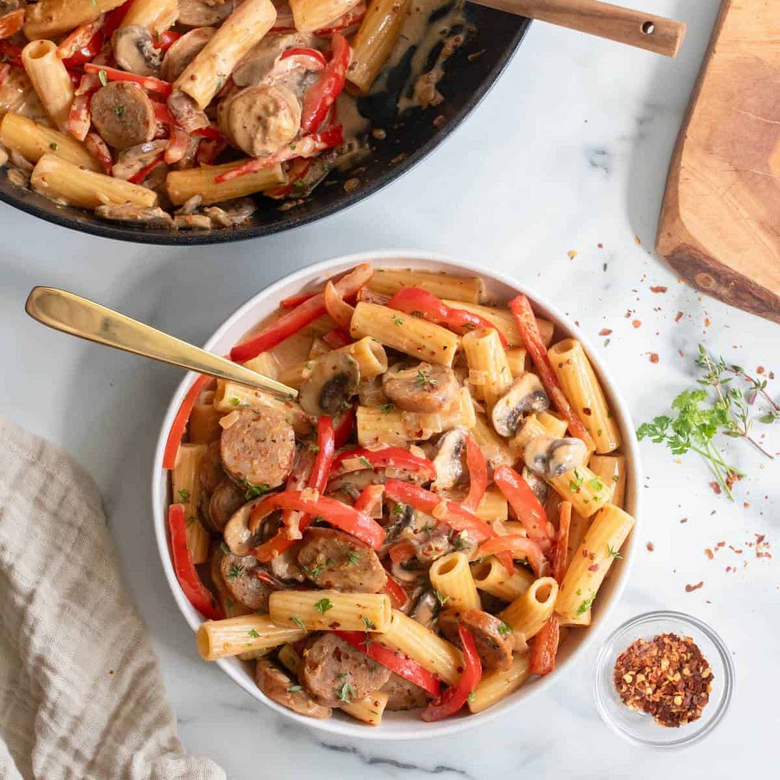 Spicy Sausage Pasta