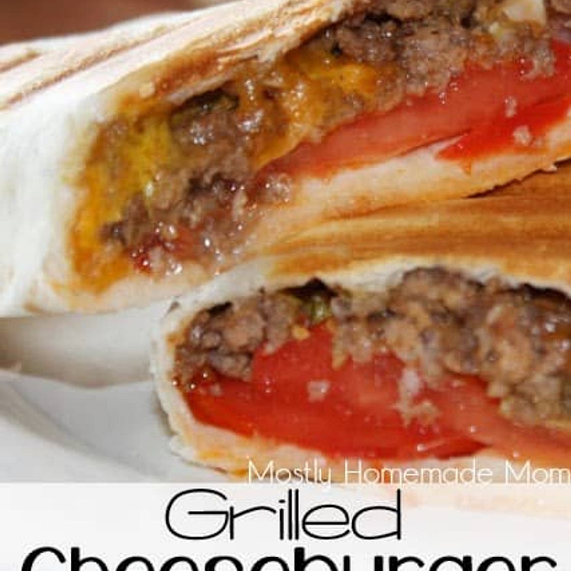 Grilled Cheeseburger Wraps