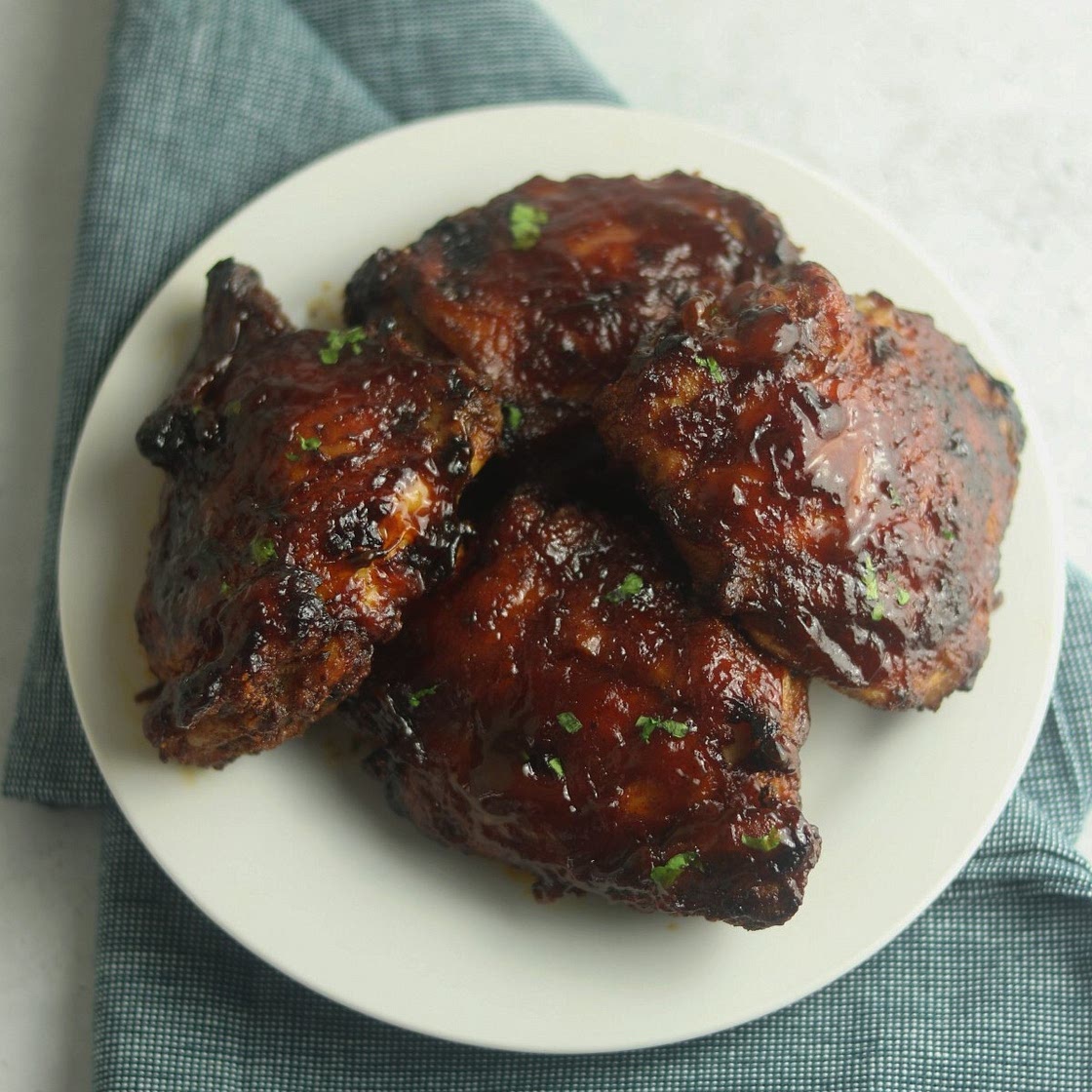 Air Fryer BBQ Chicken Thighs