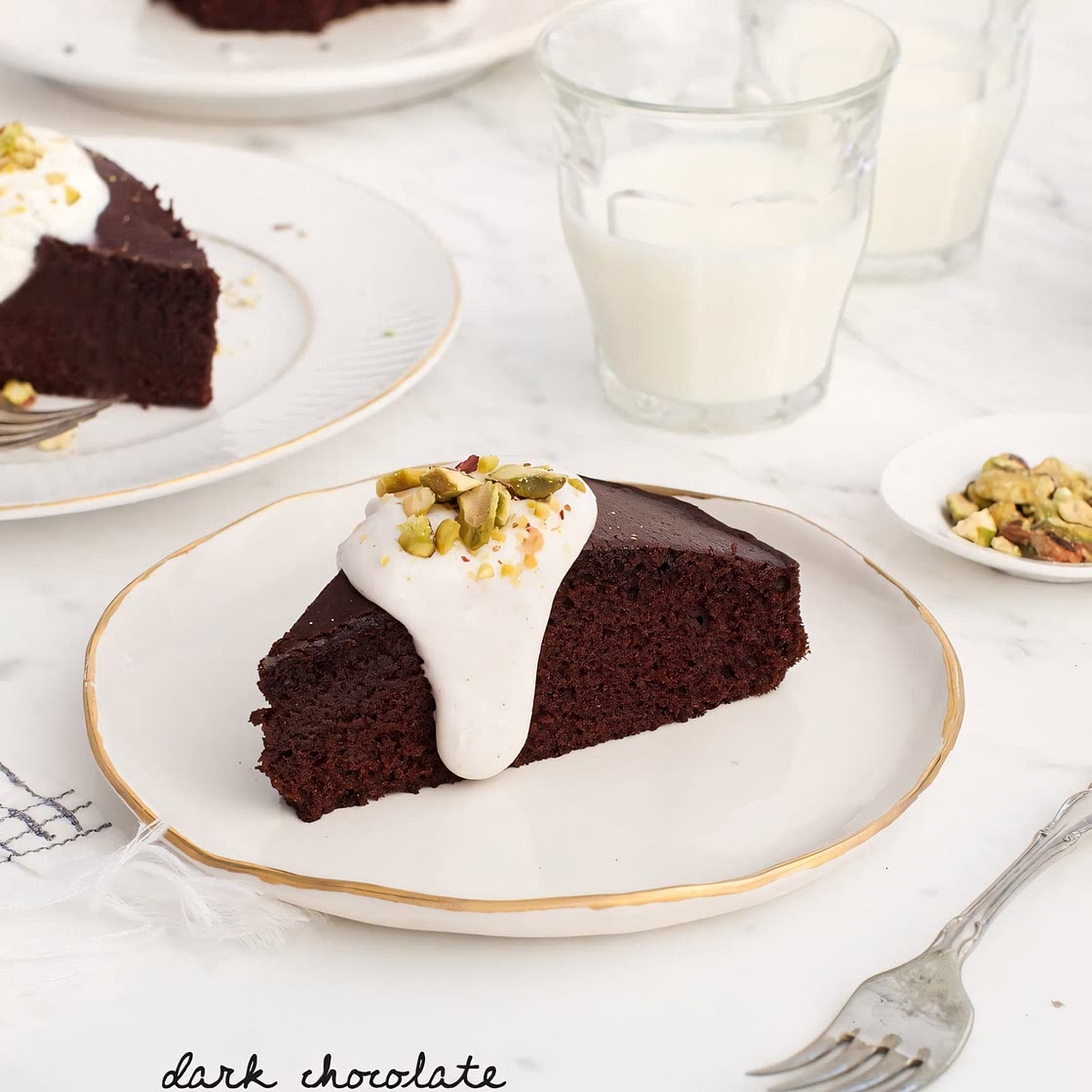 Dark Chocolate Olive Oil Cake