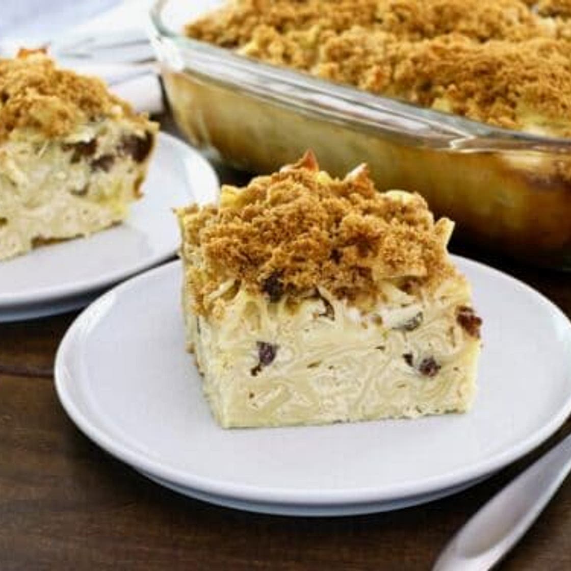 Pineapple Raisin Noodle Kugel