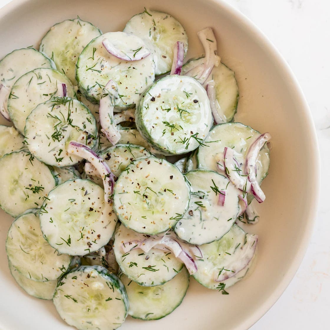 Creamy Cucumber Salad