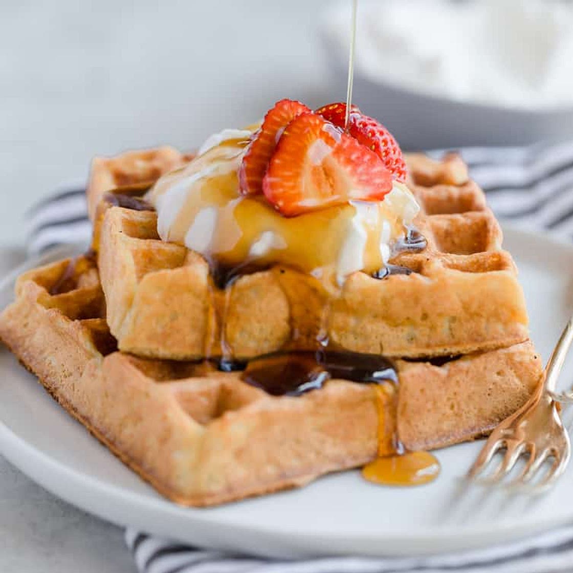 Fluffy and Crisp Buttermilk Waffles