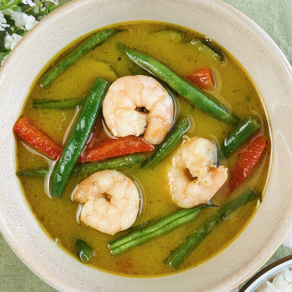 Easy Thai Green Curry with Shrimp