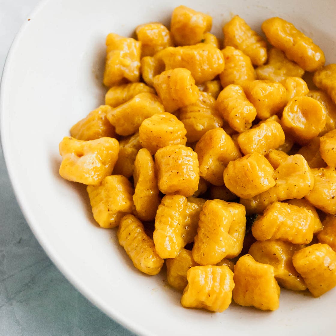 SQUASH GNOCCHI WITH GARLIC SAGE BROWN BUTTER