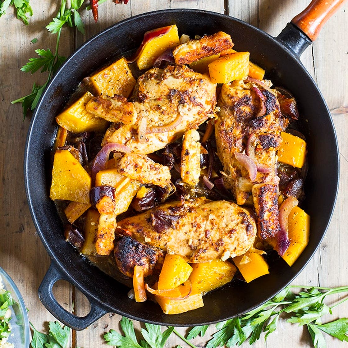 Moroccan Harissa Chicken and Butternut Squash