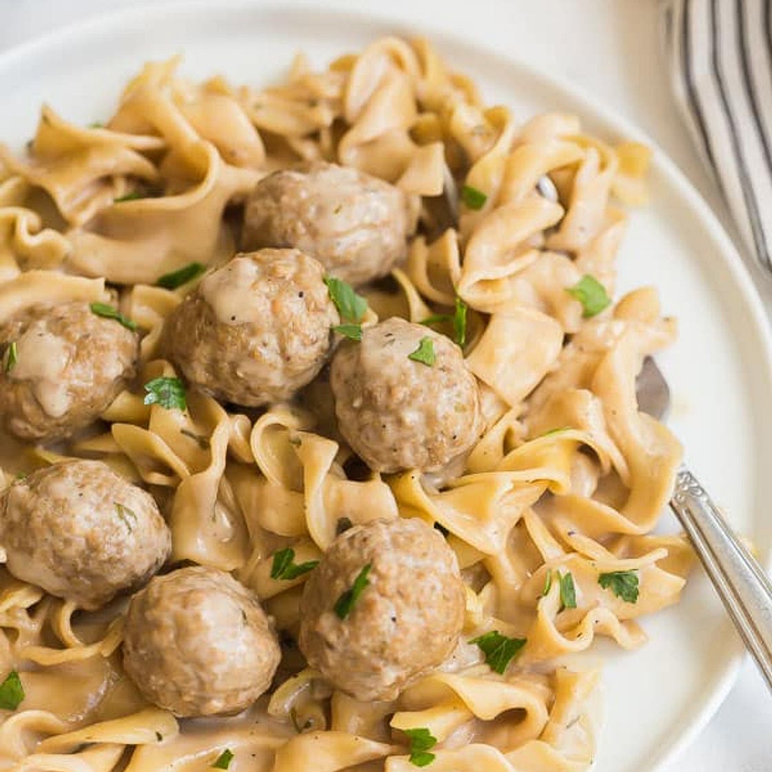 Instant Pot Swedish Meatballs and Noodles