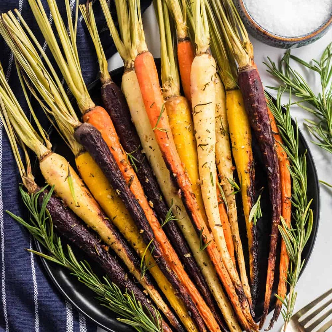 Roasted Rainbow Carrots