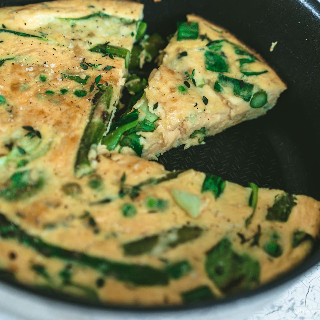 Spargel Frittata
