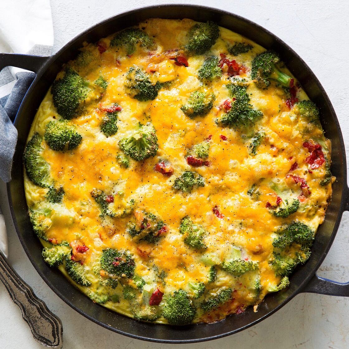 Cheesy Broccoli Frittata