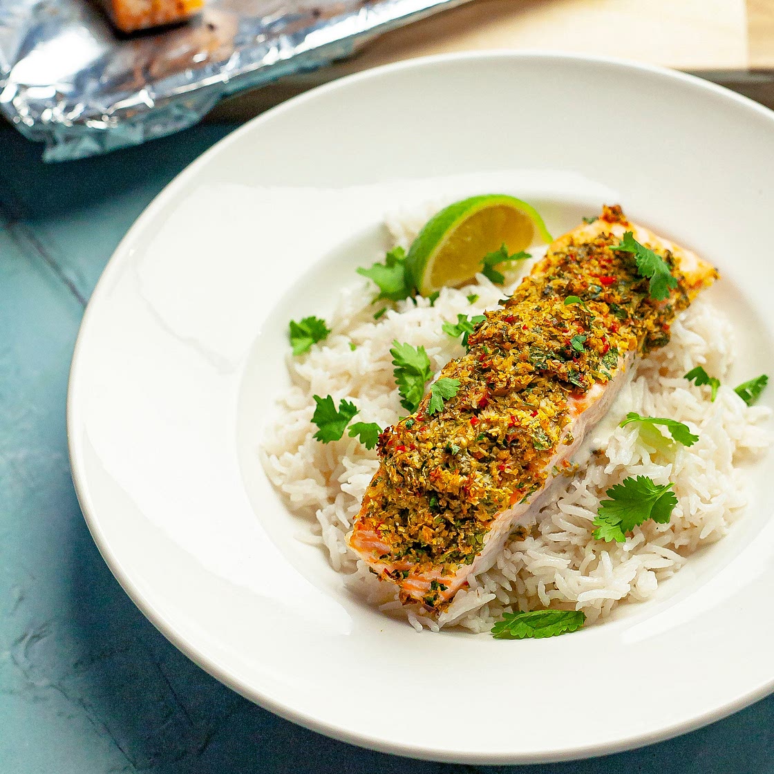 Spicy Coconut Salmon