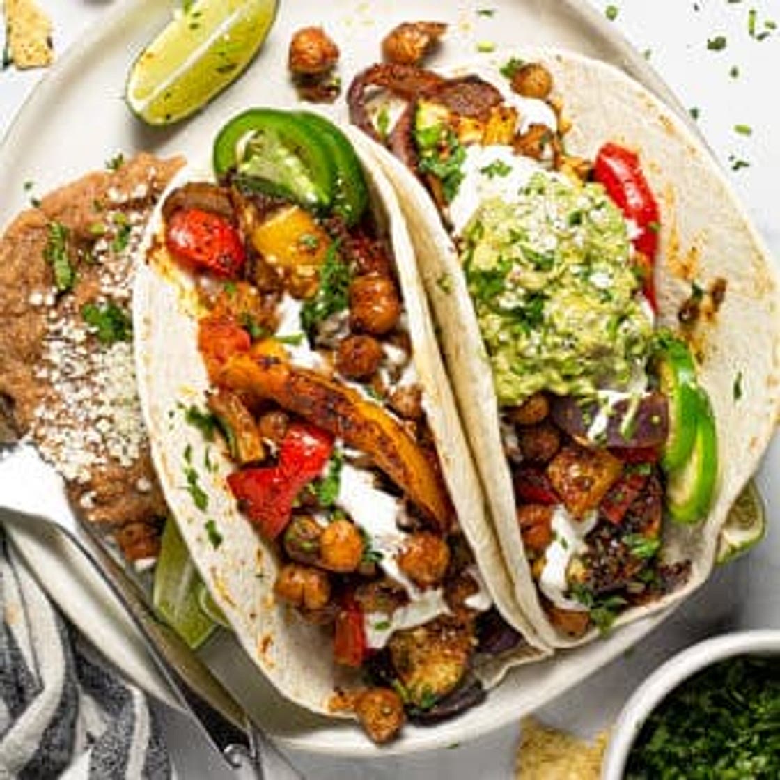Sheet Pan Chickpea Fajitas