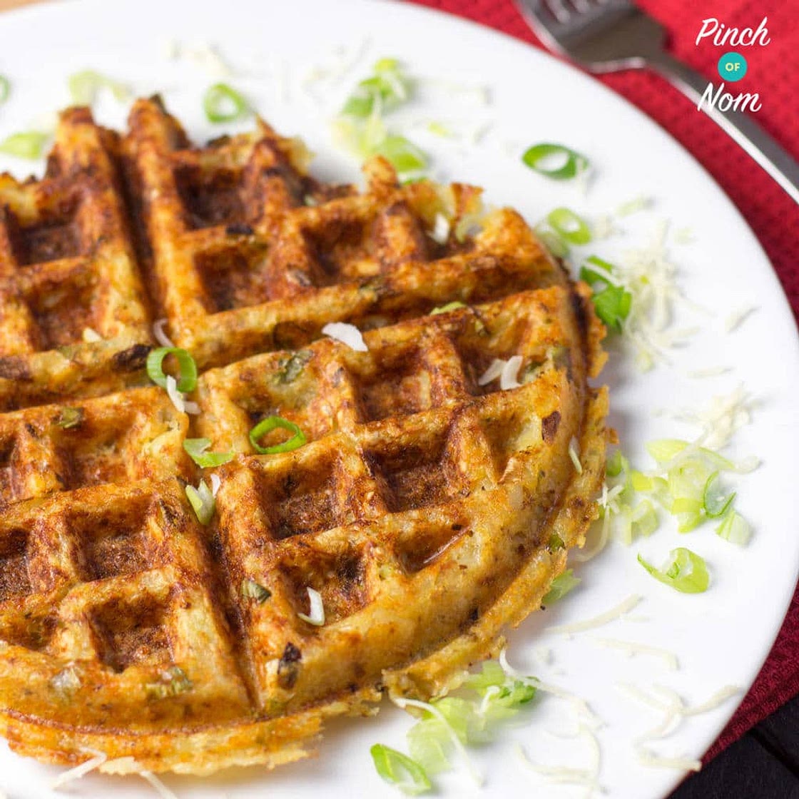 Potato, Cheese and Onion Waffles | Slimming & Weight Watchers Friendly