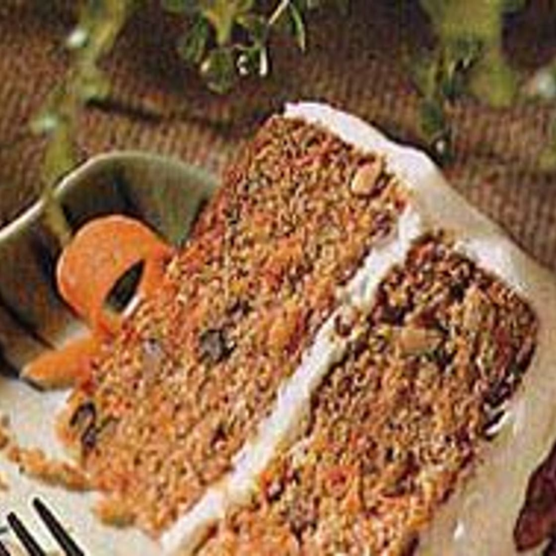 Carrot Cake with Maple-Cream Cheese Icing