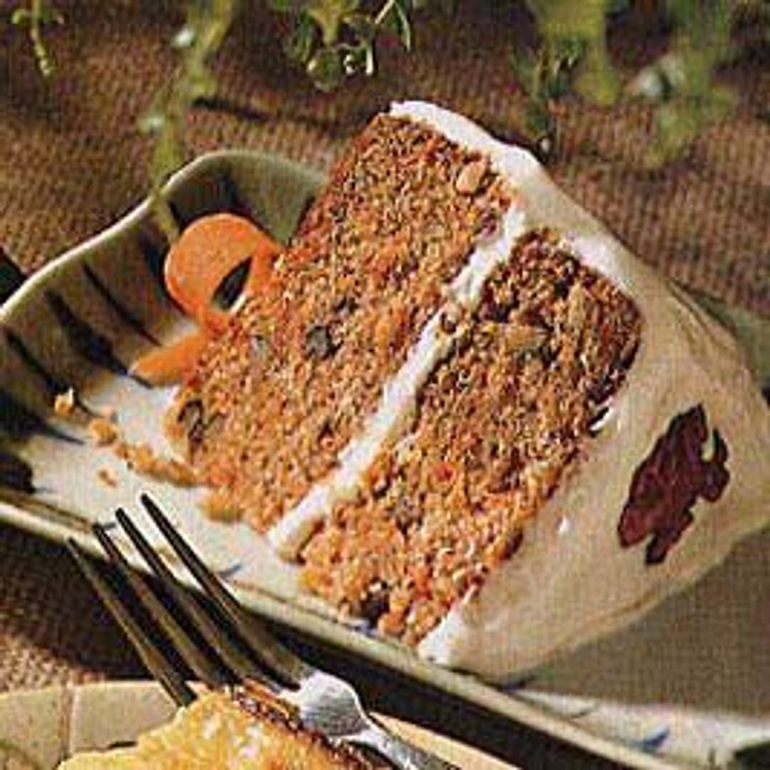 Carrot Cake with Maple-Cream Cheese Icing