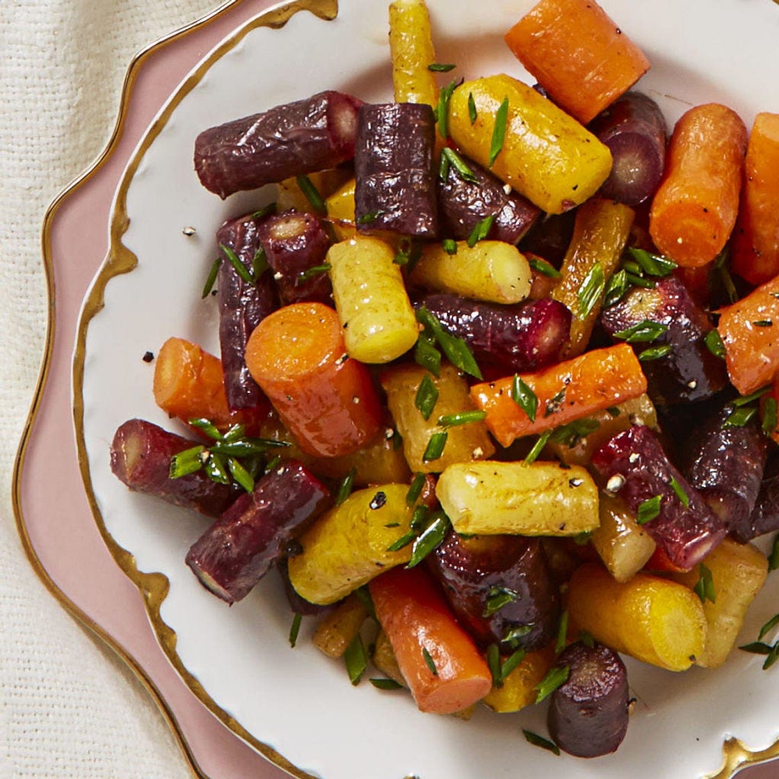 Butter-Glazed Rainbow Carrots