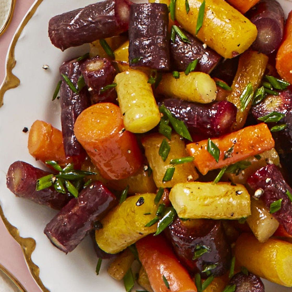 Butter-Glazed Rainbow Carrots