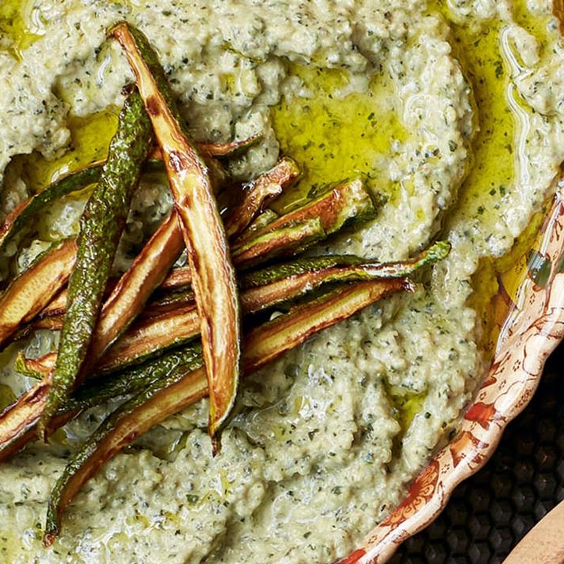 Courgette and tahini dip
