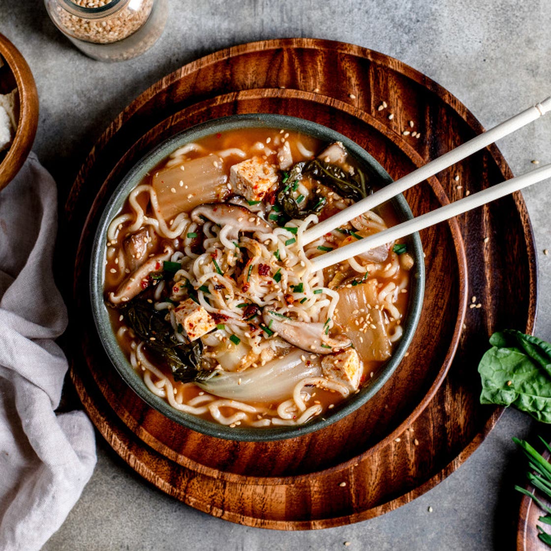 Grandma's Rainy Day Kimchi Noodle Soup