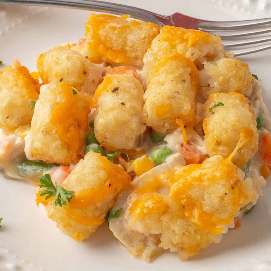 The BEST Chicken Tater Tot Casserole (Easy to Make!)