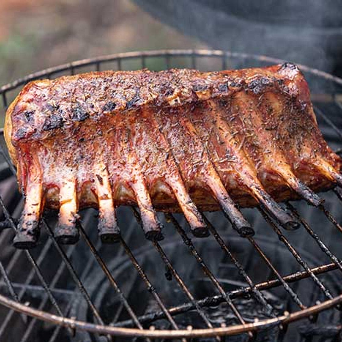 Smoked Rack of Lamb