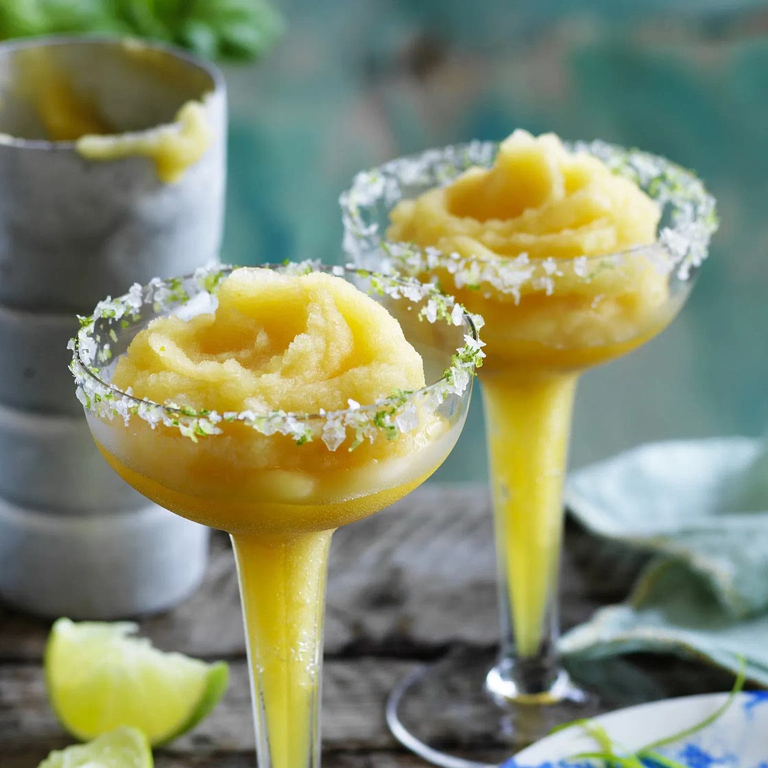 Frozen mango & orange blossom margarita