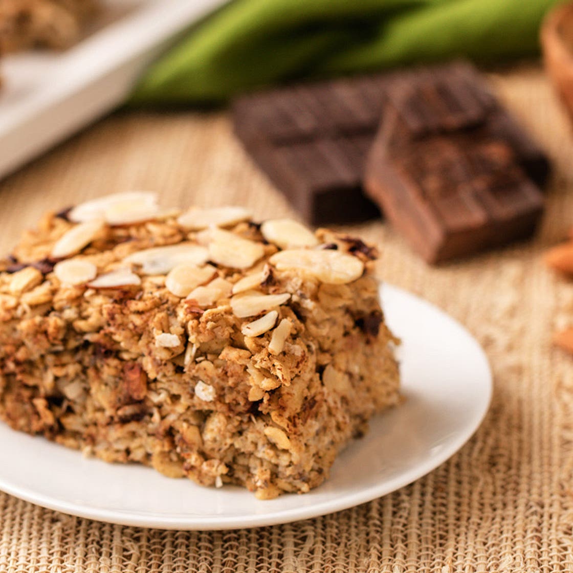 Chocolate Coconut Oatmeal Bake