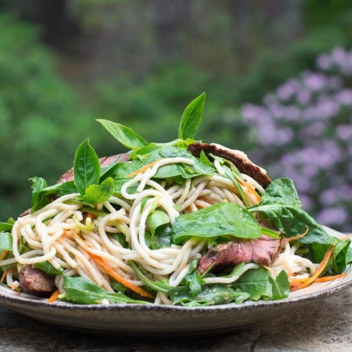 Low FODMAP Thai Basil Steak Salad