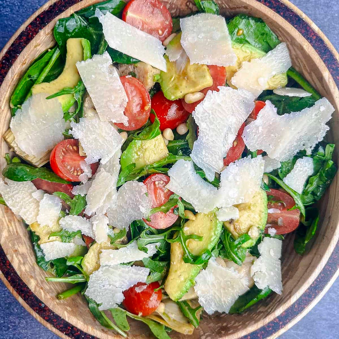 Italian Spinach and Arugula Salad Recipe