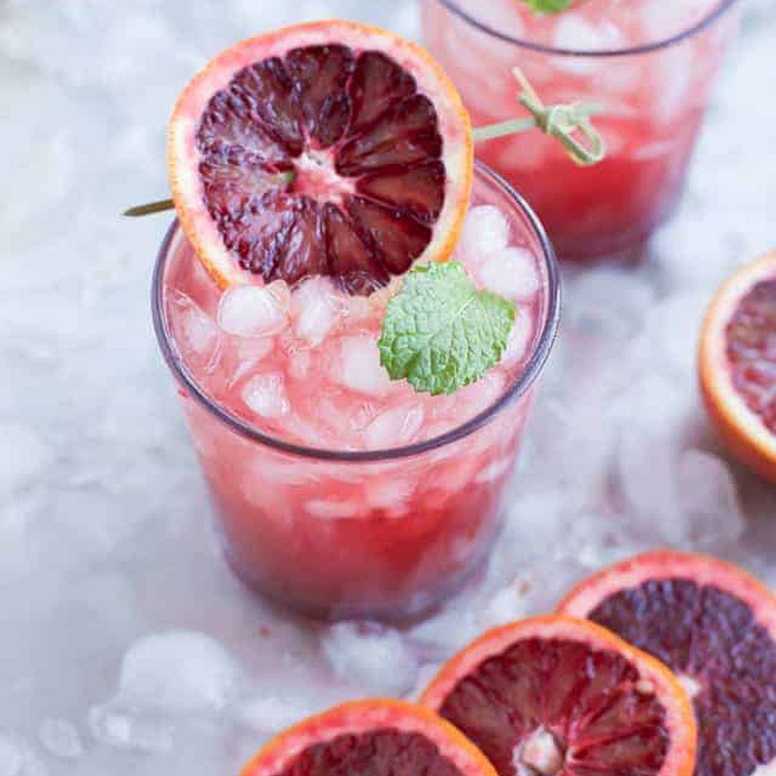 Blood Orange Wine Spritzer