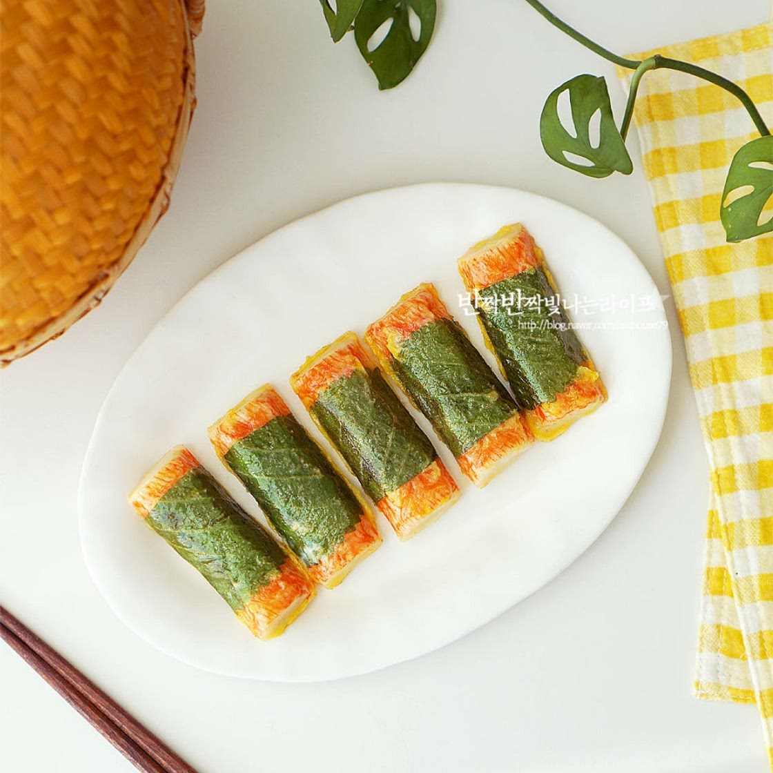 크래미 깻잎전 만들기 맛살전 깻잎 크래미전 크래미 요리