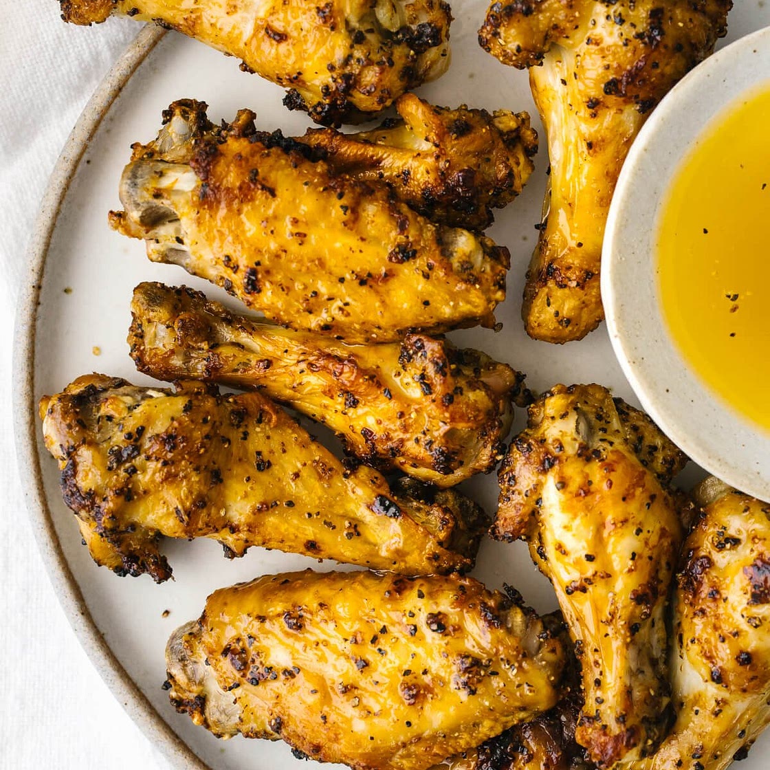 Air Fryer Chicken Wings (Lemon Pepper)