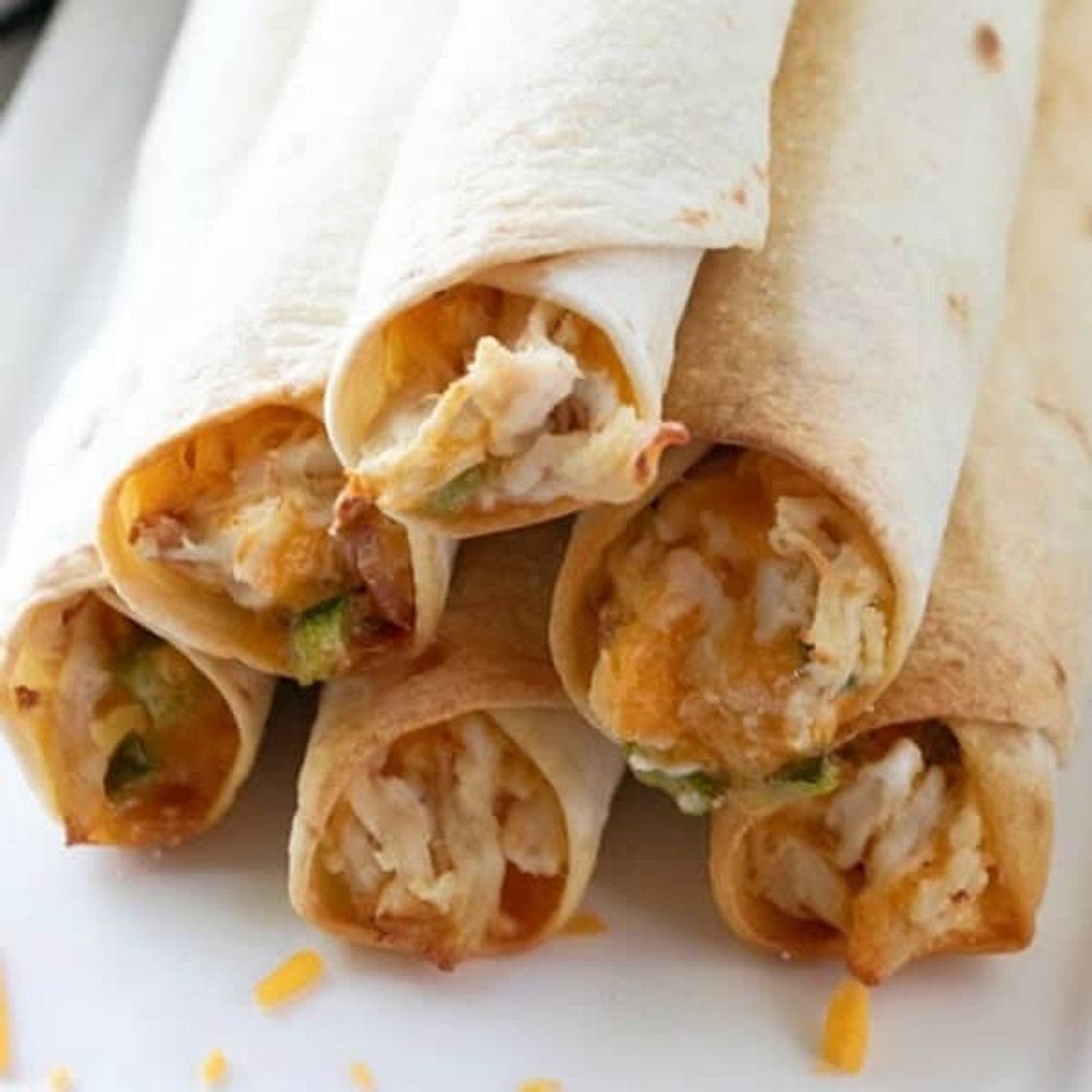 Jalapeno Popper Chicken Taquitos