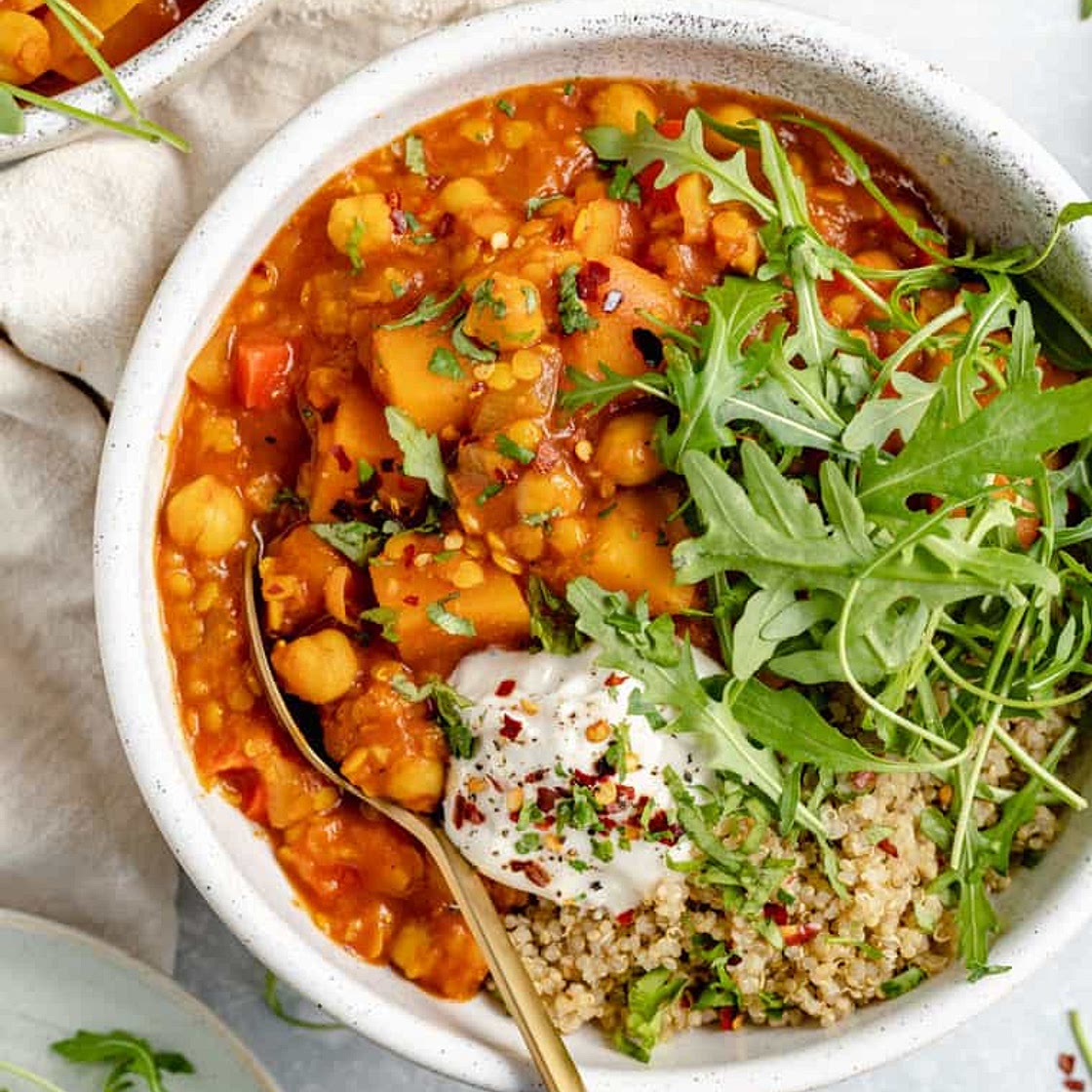 Moroccan Chickpea Stew in the Slow Cooker