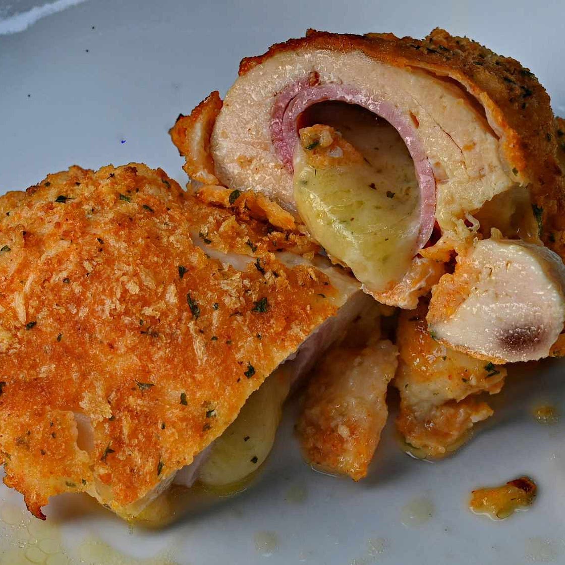 Air Fryer Chicken Cordon Bleu
